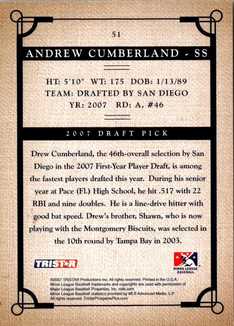 2007 Tristar Prospects Plus Andrew Cumberland