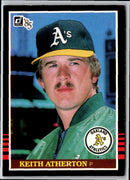 1985 Donruss Keith Atherton