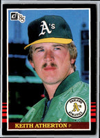 1985 Donruss Keith Atherton #340