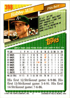 1993 Topps Bobby Witt #398