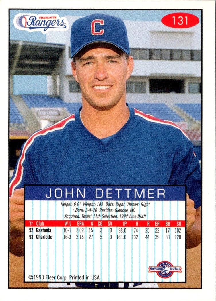 1993 Fleer Excel John Dettmer