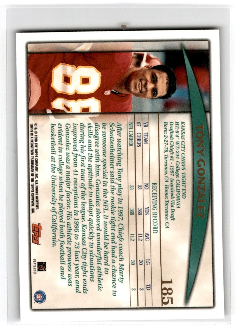 1998 Topps Tony Gonzalez