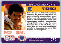 1992 Proset Kirk Lowdermilk #572