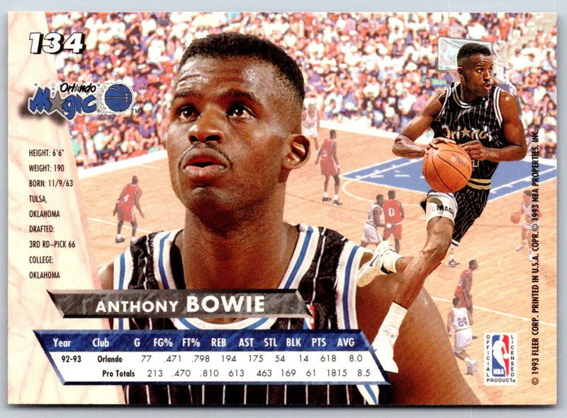 1993 Ultra Anthony Bowie