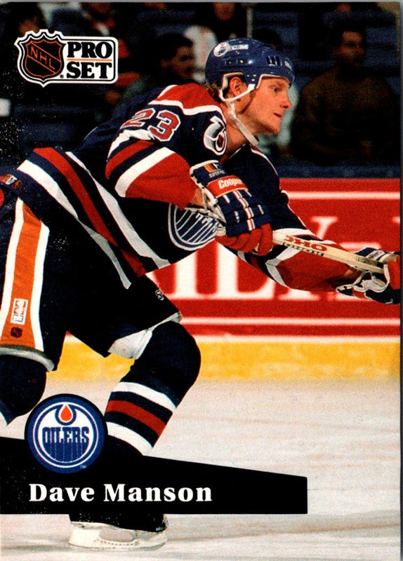 1991 Pro Set Dave Manson #389