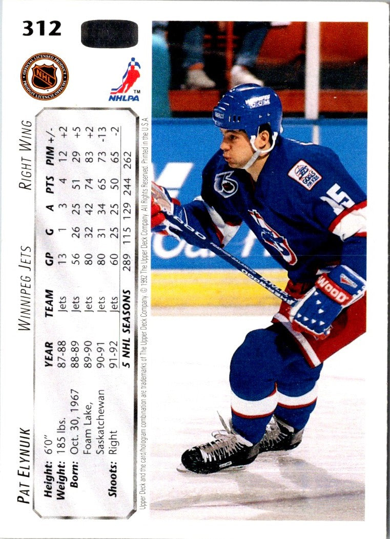 1992 Upper Deck Pat Elynuik