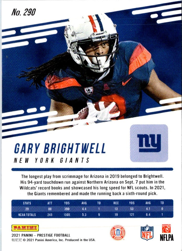 2021 Panini Prestige Gary Brightwell