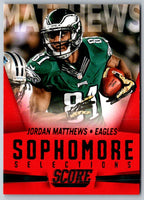 2015 Score Sophomore Selections Red Jordan Matthews #2