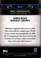 2013 Topps Update Postseason Heroes Bret Saberhagen #PH-18