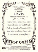 2016 Topps Gypsy Queen Chris Davis