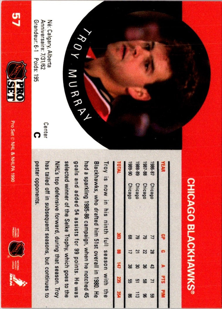 1990 Pro Set Troy Murray