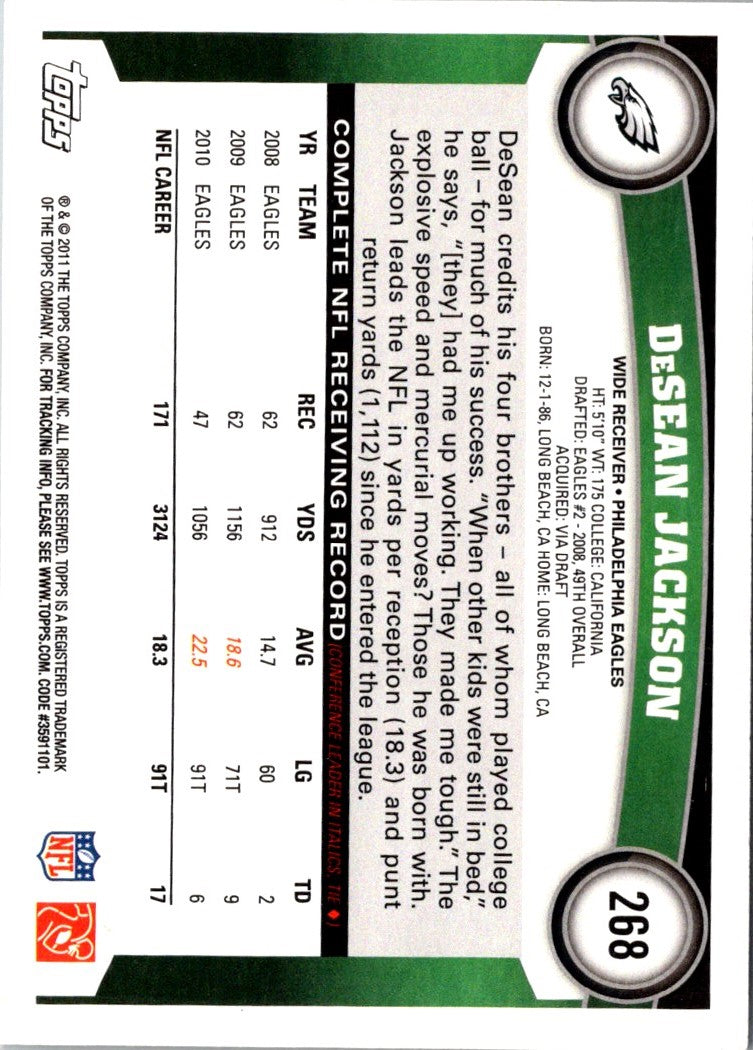 2011 Topps DeSean Jackson