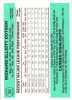 1984 Donruss Richard Dotson #180
