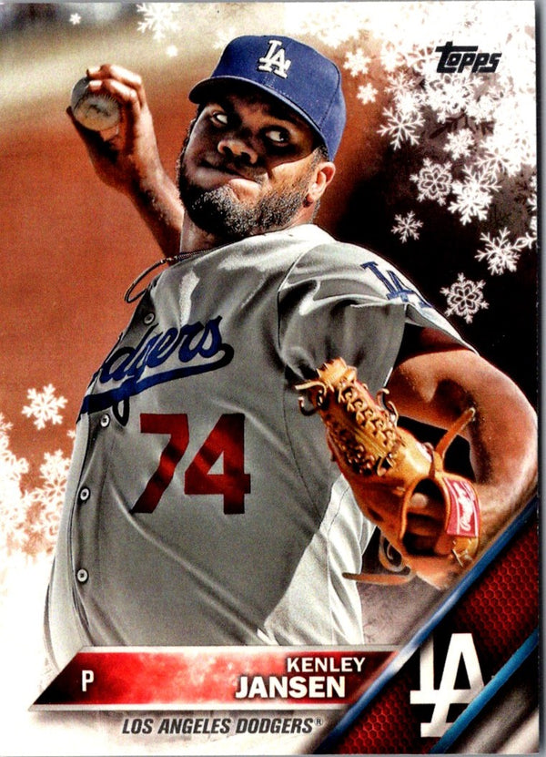 2016 Topps Holiday Baseball Kenley Jansen #HMW196