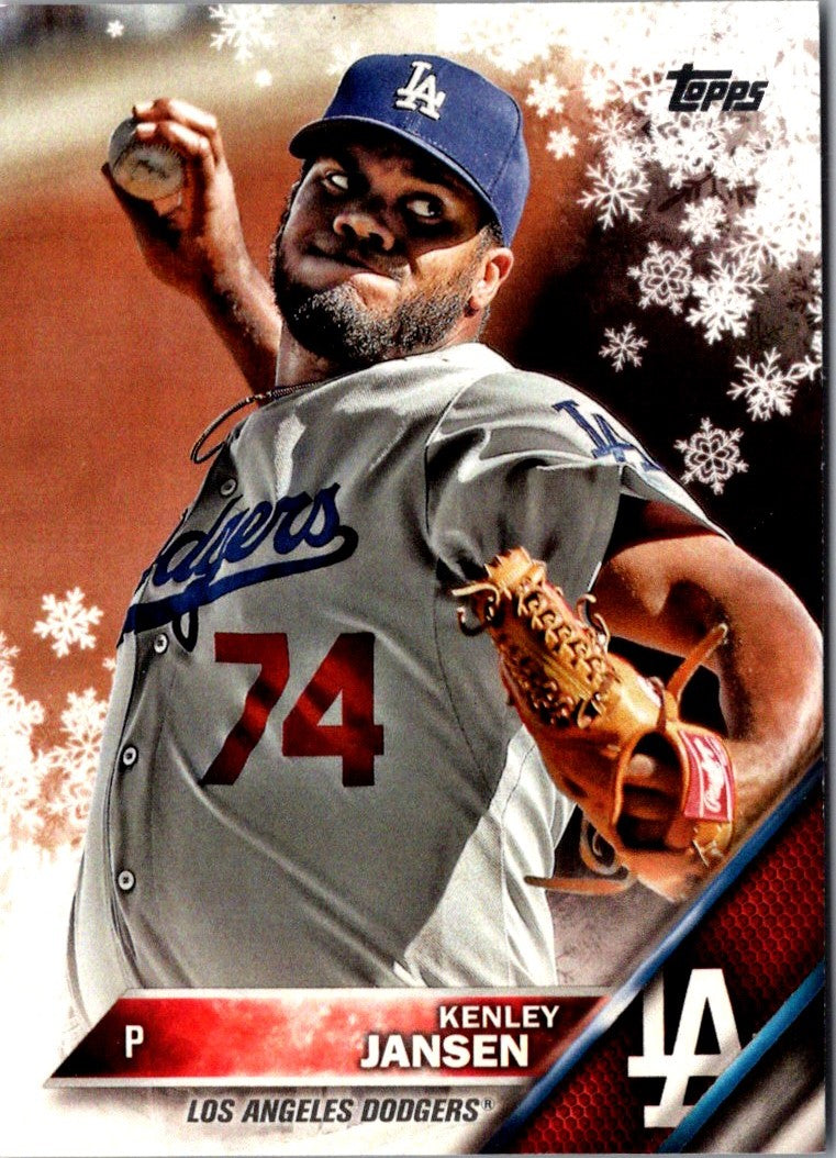 2016 Topps Holiday Baseball Kenley Jansen