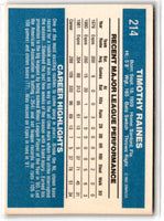 1982 Donruss Tim Raines #214