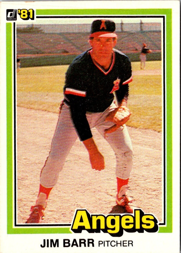 1981 Donruss Jim Barr #412