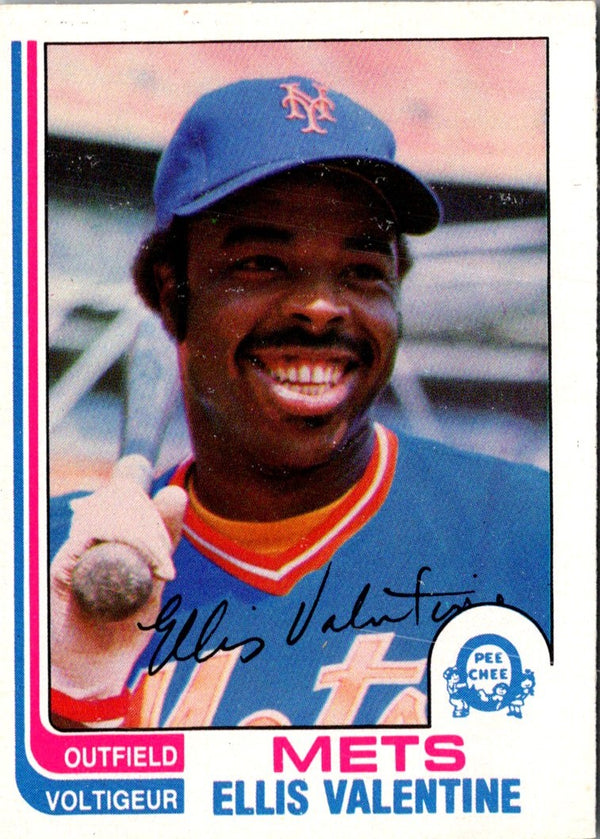 1982 O-Pee-Chee Ellis Valentine #15