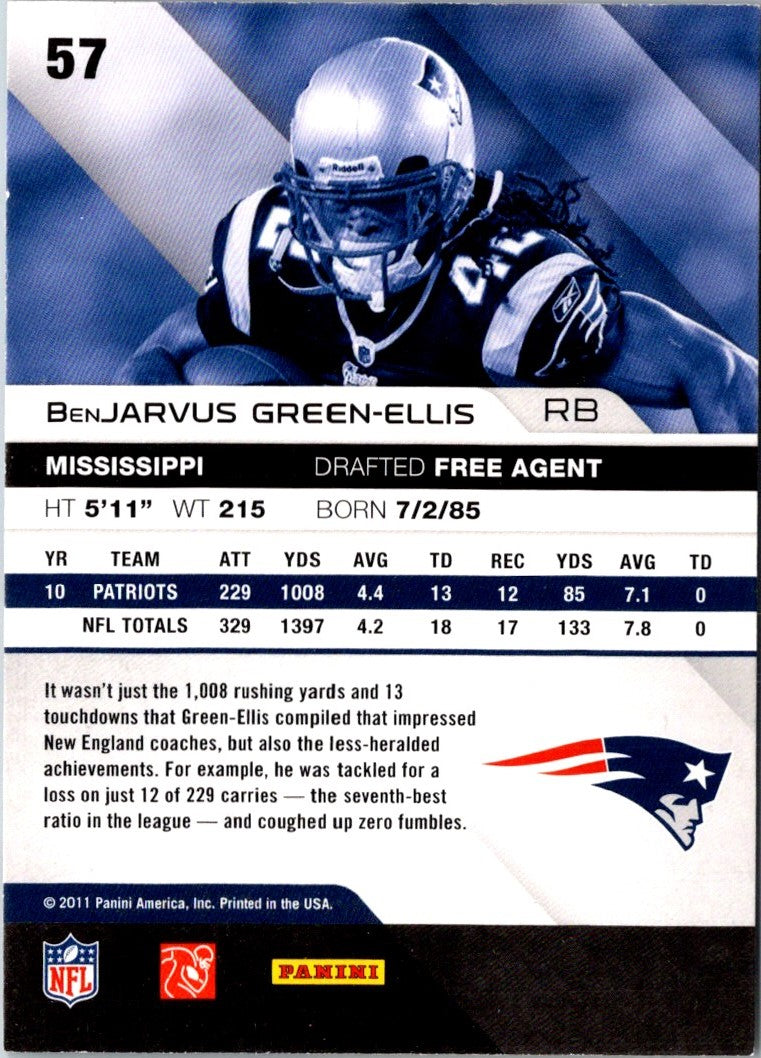 2011 Panini Absolute Memorabilia BenJarvus Green-Ellis