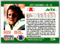 1990 Pro Set Jeff Lageman #236