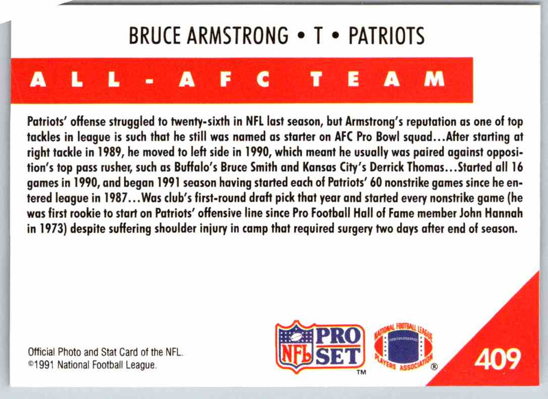 1990 Proset Bruce Armstrong