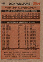 1983 Topps Dick Williams #366 NM-MT