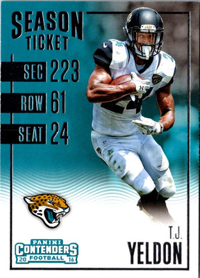2016 Panini Contenders T.J. Yeldon #96