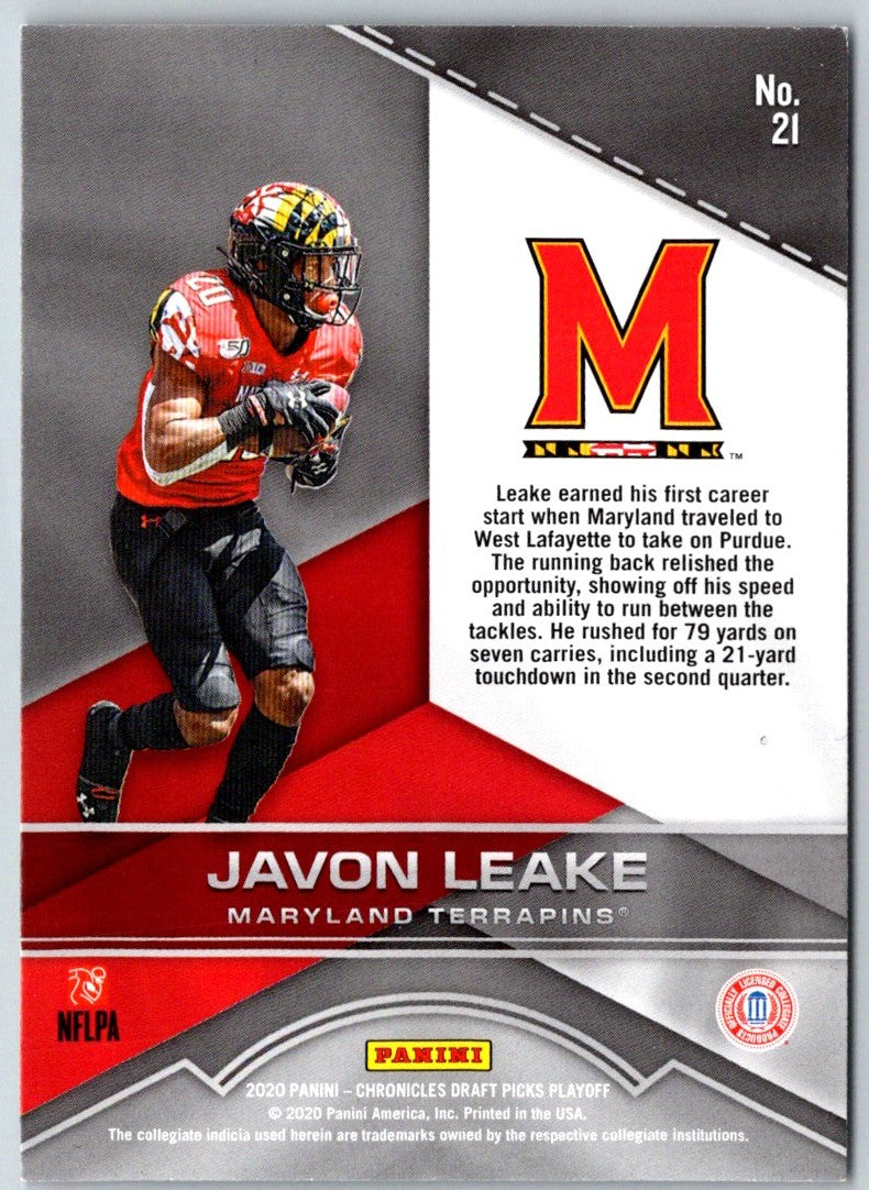 2020 Panini Chronicles Draft Picks Playoff Javon Leake