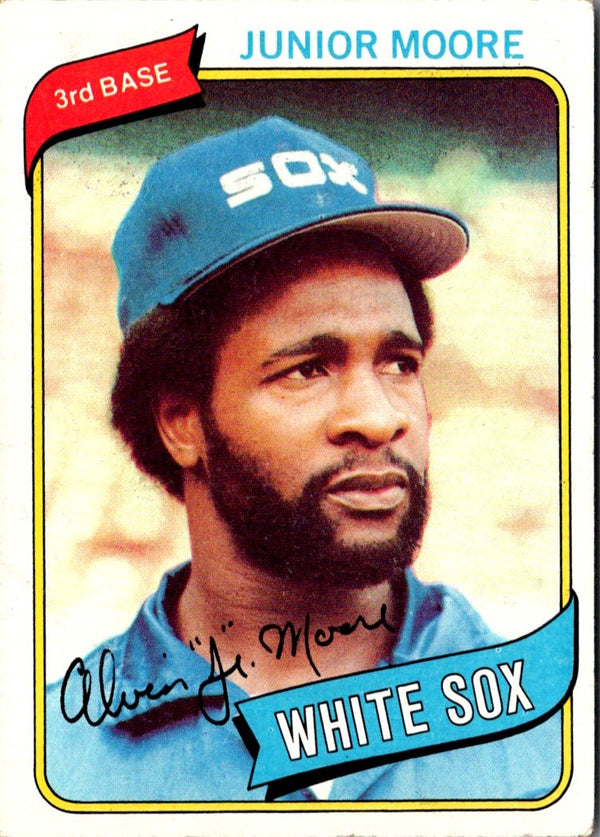 1980 Topps Junior Moore #186