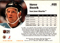 1991 Pro Set Steve Bozek #486