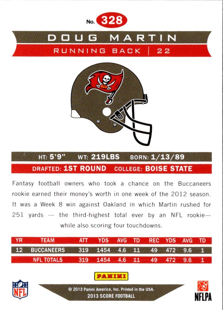 2013 Score Doug Martin