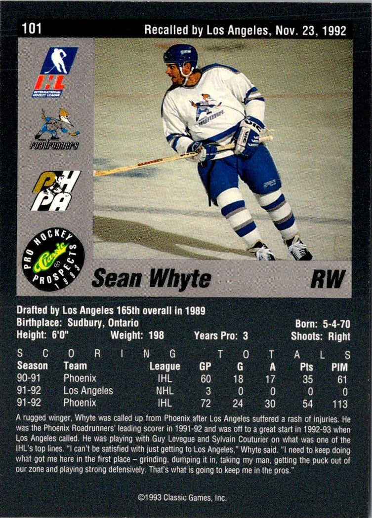 1993 Classic Pro Prospects Sean Whyte