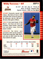 2005 Bowman Chrome Draft Picks & Prospects Willy Taveras #BDP11