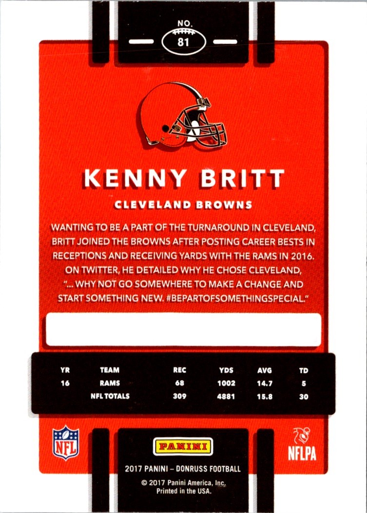 2017 Donruss Kenny Britt