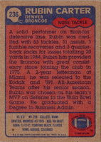 1985 Topps Rubin Carter #236