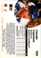 1991 Pro Set Claude Lapointe #556 Rookie