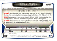2013 Bowman Chrome Prospects Ericson Leonora #BCP93
