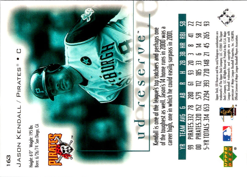 2001 UD Reserve Jason Kendall