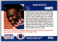 1990 Proset David Meggett #406