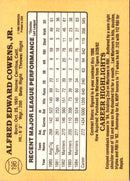 1985 Donruss Al Cowens