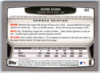 2013 Bowman Adam Dunn #167