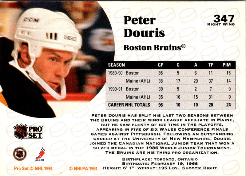 1991 Pro Set French Peter Douris