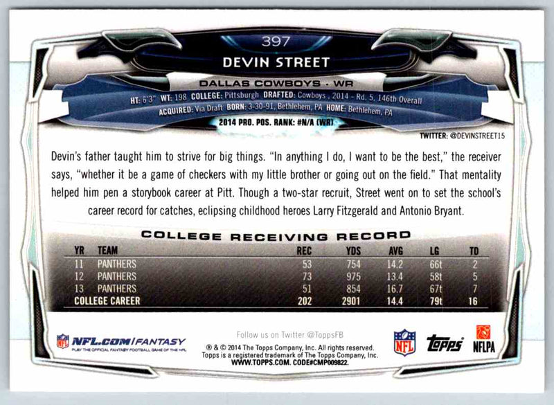 2014 Topps Devin Street