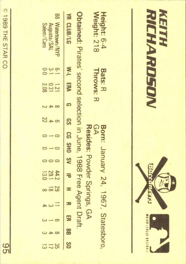 1989 Star Keith Richardson
