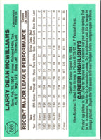1984 Donruss Larry McWilliams #566