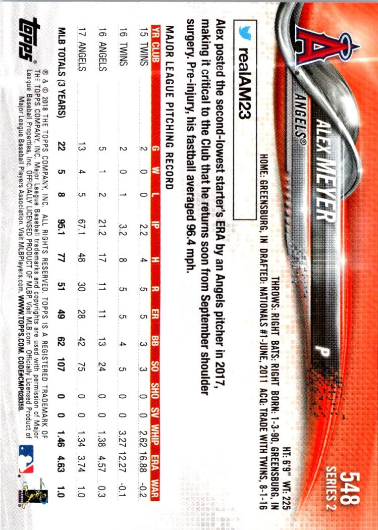 2018 Topps Alex Meyer