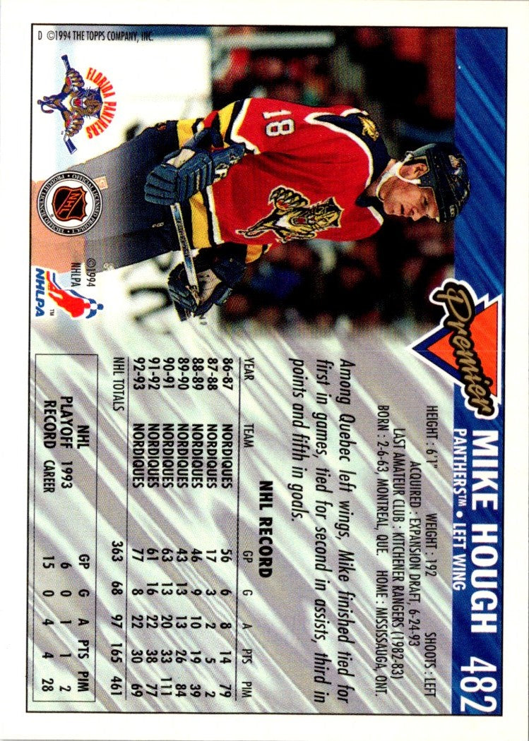 1993 Topps Premier Mike Hough