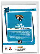 2021 Donruss Optic Rated Rookie Preview Blue Luke Farrell