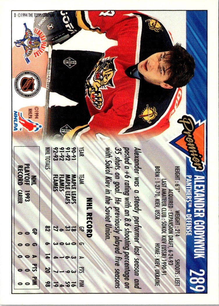 1993 Topps Premier Alexander Godynyuk