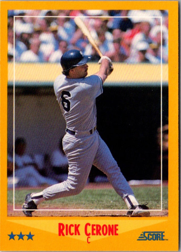1988 Score Rick Cerone #486